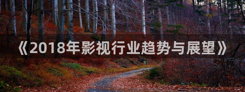 妈妈的朋友奇奇影院：《2018年影视行业趋势与展望》